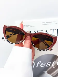 Fashion Vintage Cat Eye Glasses for Men and Women, Trendy Casual Daily Wear Decorative Eyewear, Unisex Stylish Accessories