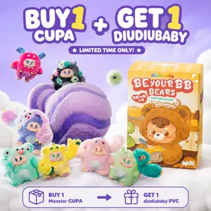 POP JOY Monster Cupa Twin Universe Plush Blind Box – Cute Mystery Monster Plush Toy, Soft Vinyl Collectible Figure with Hanging Loop, Surprise Gift for Kids & Adults(Creator)