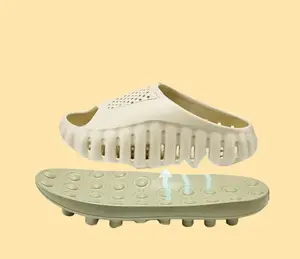 Thick Sole Clog Slippers, Breathable Slip-On Garden Shoes, Closed Toe Lightweight Mule Sandals, Perforated House Slippers, Casual Indoor Outdoor Beach Pool Comfort Clogs, Minimalist Everyday Summer Walking Shoes for Travel, Patio, Home