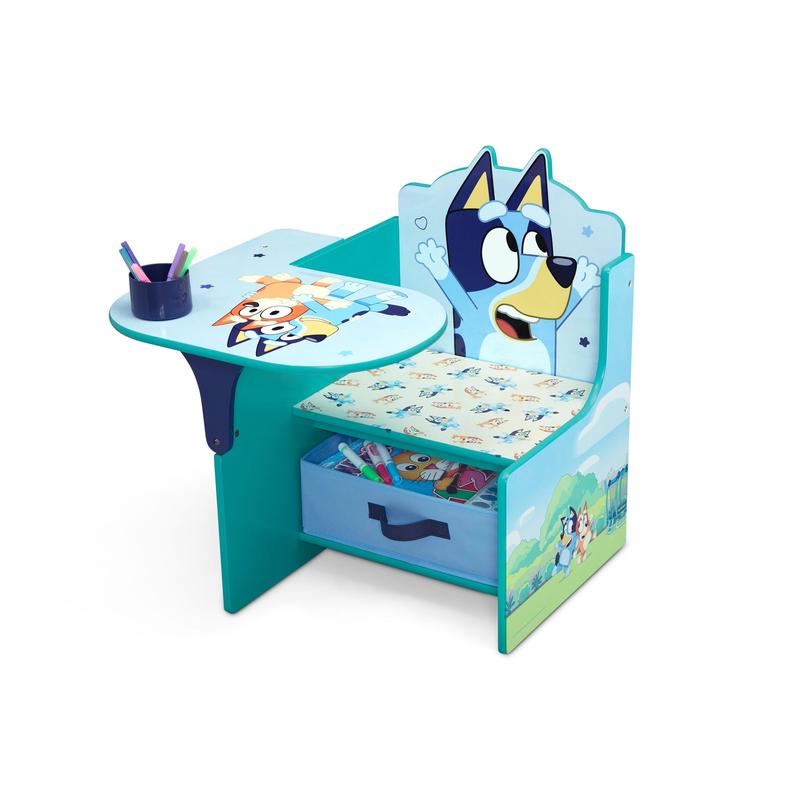 Bluey Chair Desk with Storage Bin