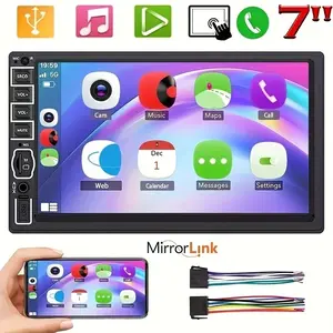 7 Inch HD Touchscreen Car Mp5 Player, Dual Core Universal, Phone Mirror Screen Casting, Easy Navigation, Convenient Driving Companion