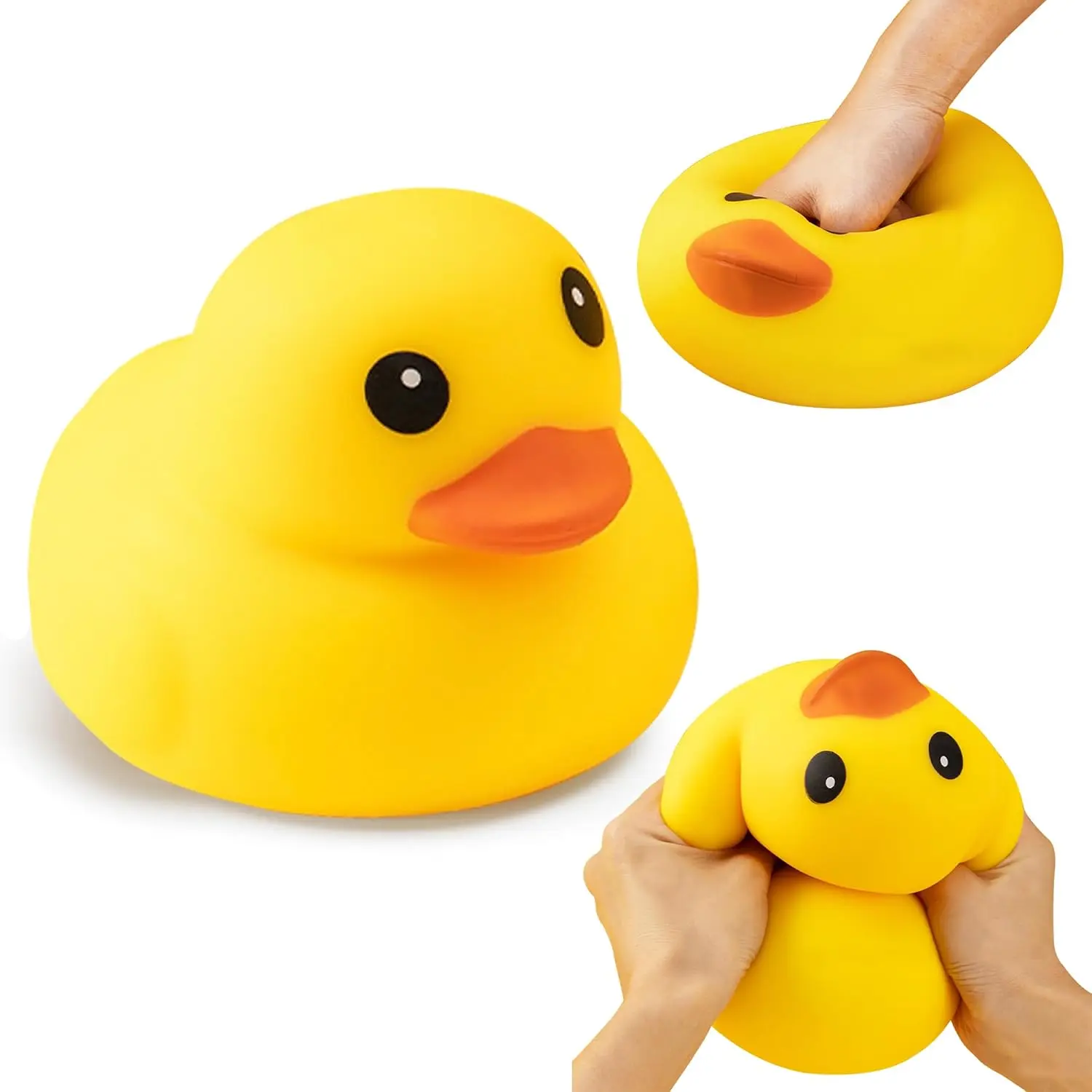 Jumbo Giant Duck Squishies Toy - Soft Stress Relief Squishies Toys for Adults, Calming Sensory Fidget, Tension Release Party Goodie Bag Filler, Jumbo Squishies