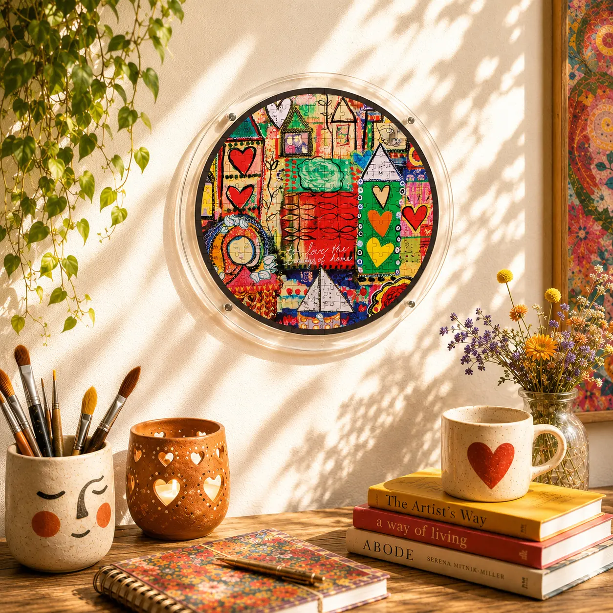 Acrylic Wall Art Puzzle | Painted Mosaic