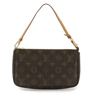 Pre-owned Louis Vuitton Canvas Shoulder Bags Monogram Pouch