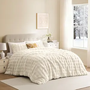 Downluxe Faux Fur Comforter With 2 Pillowcases, Christmas Gifts, Fluffy Comforter Set, Super Soft Warm #TikTokShopBlackFriday