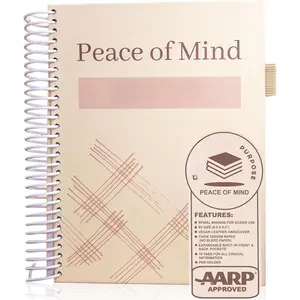 End of Life Planner - Guided Final Arrangements When I'm Gone Workbook Organizer Notebook for Beneficiary Info, Will Preparation, Last Wishes, Funeral Planning - Peace of Mind B5