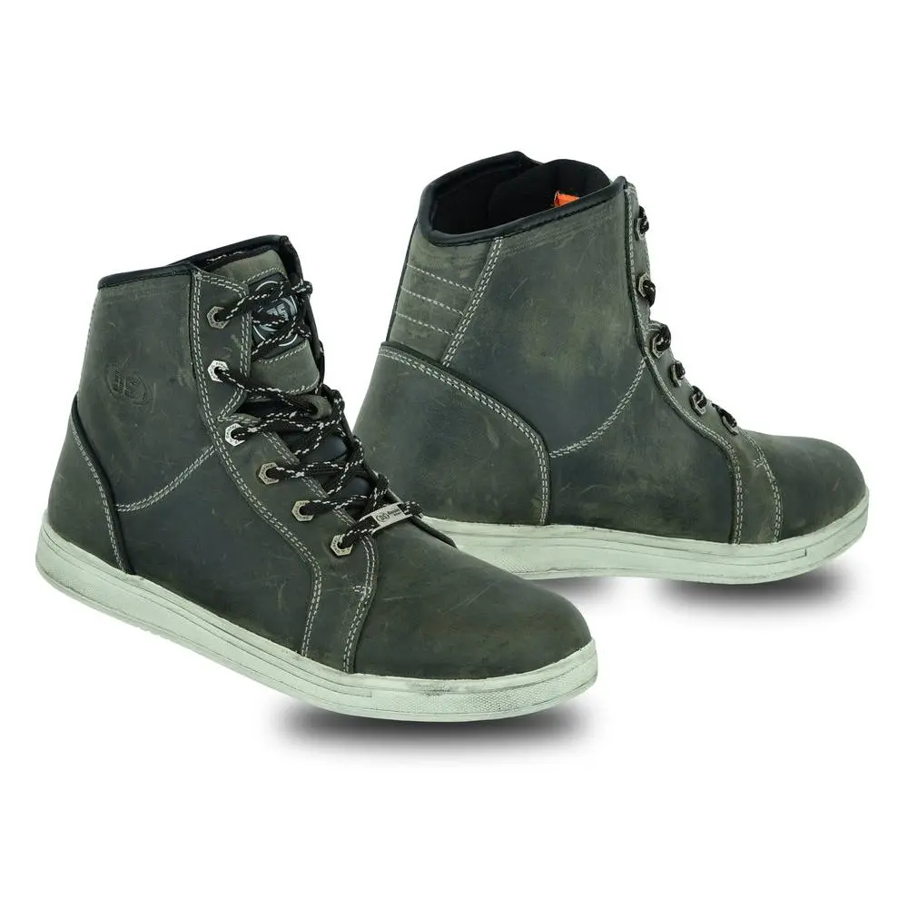 Speed Demon Men's Leather Motorcycle Boots