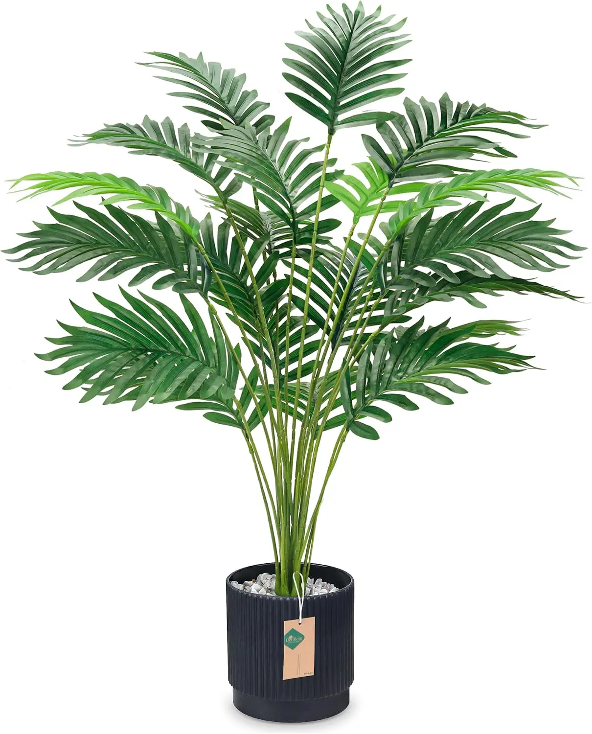 Der Rose 28'' Large Artificial Palm Tree, Fake Tropical Faux Plant with Black Pot, Decorative Indoor & Outdoor Home Decor for Bathroom, Porch Garden Decoration for Summer Gifts, Graduation Season & Mid Year Sale Deals, summerwins Deals For You
