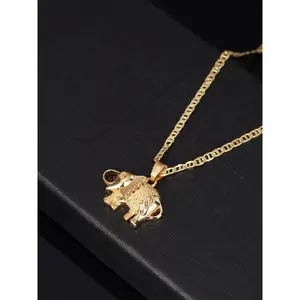 Elephant-patterned women’s pendant necklace, party fashion jewelry, everyday outfit accessory, exquisite jewelry for birthday gifts GARMENTARY