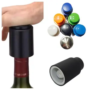 Wine Bottle Stoppers 2-in-1 Vacuum Wine Stopper Wine Savers Reusable Wine Preserver Vacuum Pump Corks Keep Wine Really Fresh Best Gift Accessories Utensils Preservation Washable Sturdy