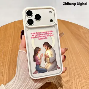 Jesus Bible Verses Girl Prayer Faith Plan Pattern Trendy Premium Magnetic Phone Cases for iPhone 17 Pro Max  Air 16 Plus 15 14 13 12 11 Smartphone Shockproof Protection Acrylic Cover Cellphone Protective magsafe magnetic case Resistance Casing