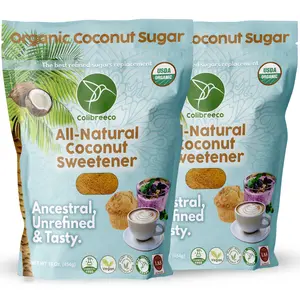 Organic Coconut Sugar, Powdered Coconut Palm Sugar, Gluten-Free, USDA Organic, Unrefined, Naturally Sweet and Chemical-Free. Flavor Vitamin
