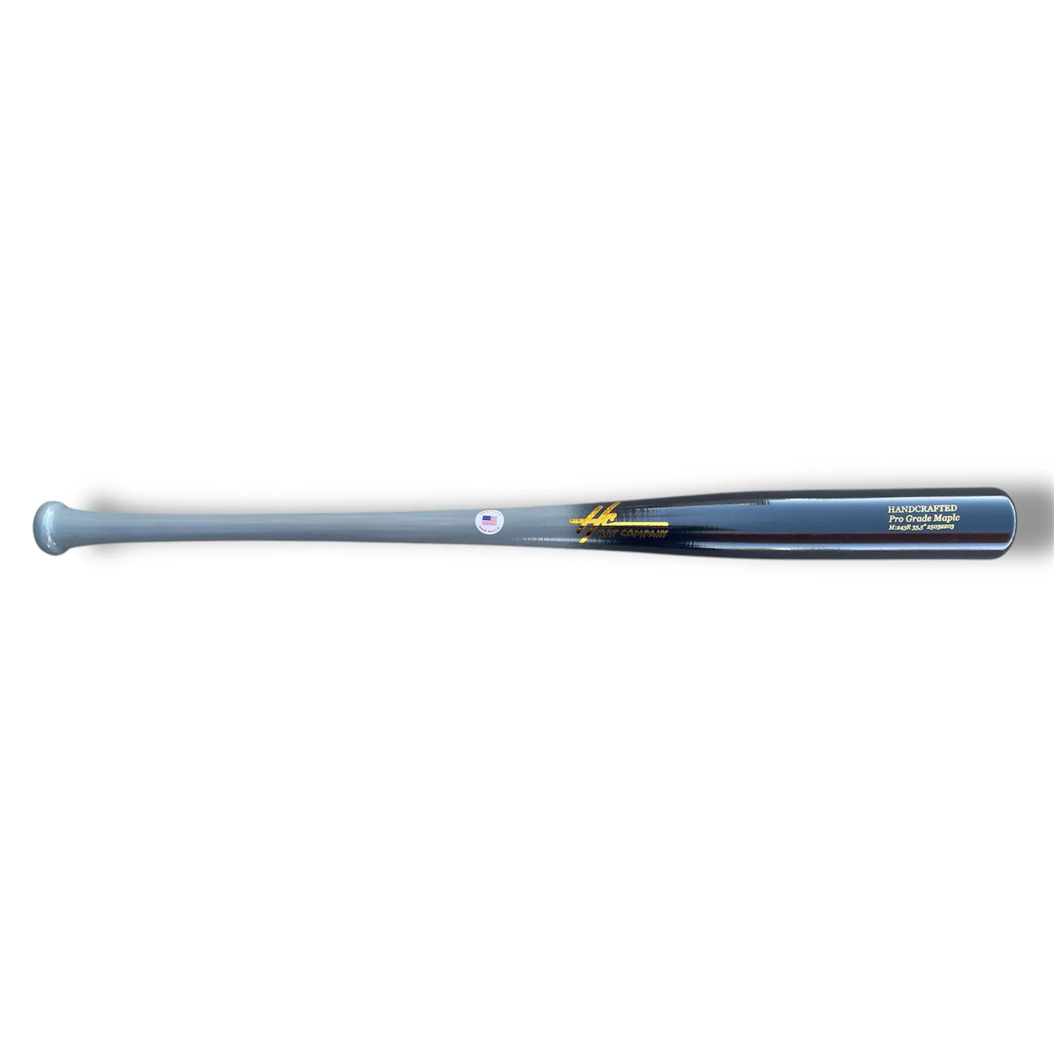 Pro Grade Maple Baseball Bat | 243R 33.5" End Loaded Power Bat Black Fade
