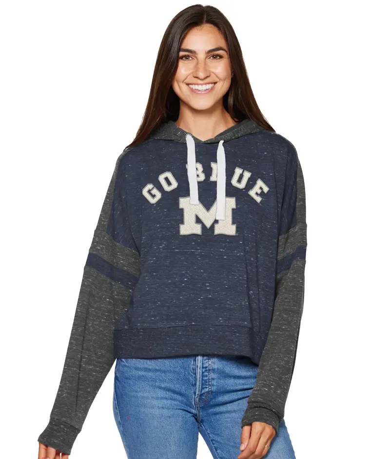 Michigan Wolverines Lost City Speckle Hoodie
