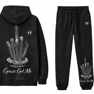 Grace Got Me Hoodie & Sweats Set | Christian Streetwear Set | Faith-Based Cozy Outfit