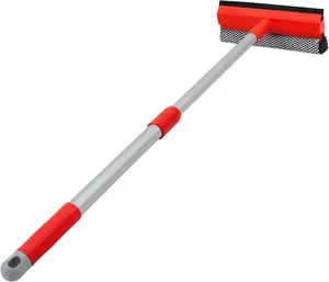Windshield Cleaner Tool 2 in 1  Window  with Extendable Handle (18"-28.5") Window Cleaner with  and Sponge for Shower, Glass Cleaning
