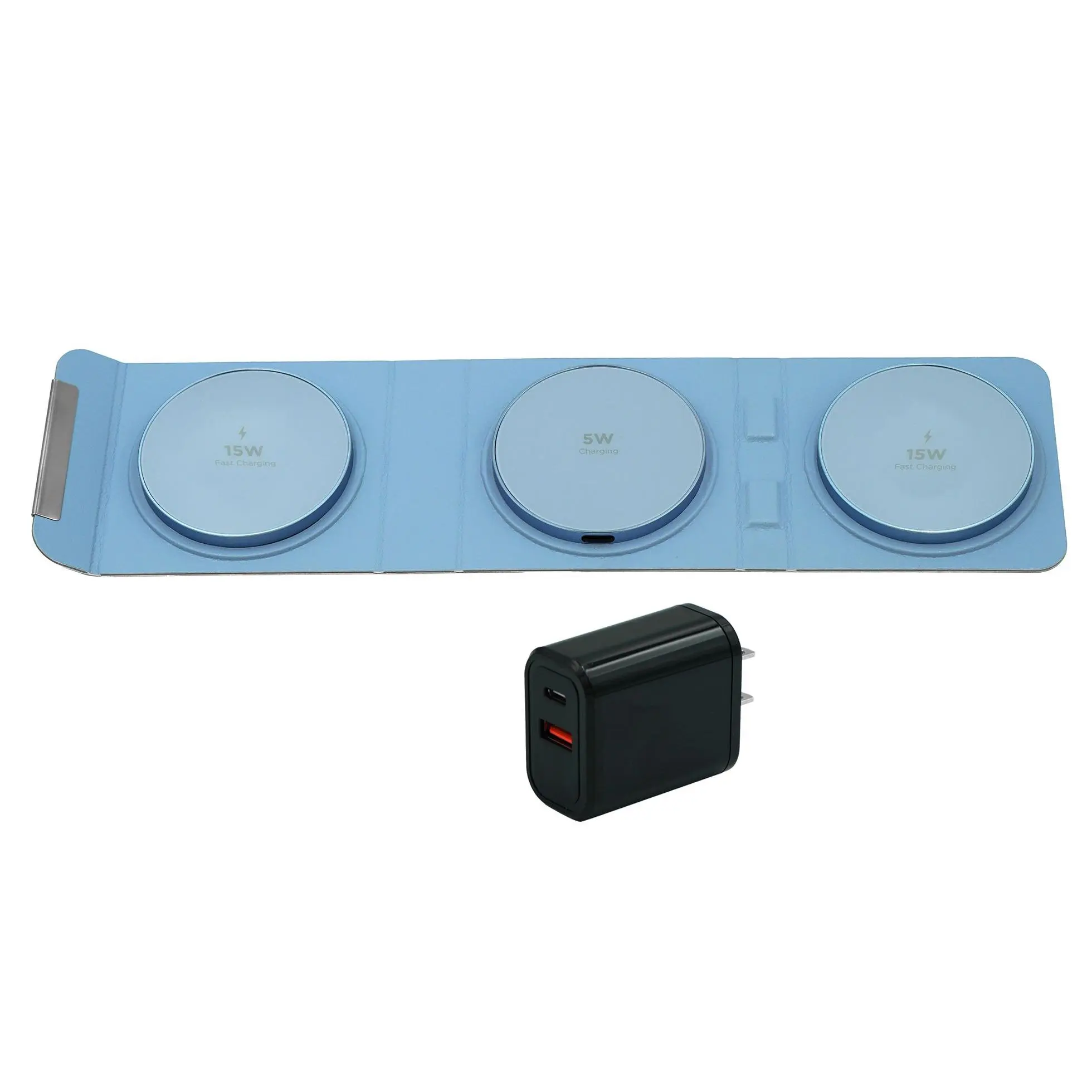Limitless 3-in-1 Foldable Fast Wireless Charger with 30W PD Adaptor