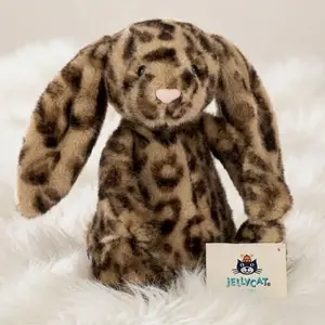 Exclusive NWT Jellycat Cobblehop Leopard Bunny – Luxury Soft Stuffed Animal Collectible