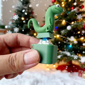 Lizard Button Keychain Press to Make a Sound Relieve Stress Fun Gift Green Design with Keychain Valentine's Day gift Alive keychain  Interactive Lizard Button Keychain Toy