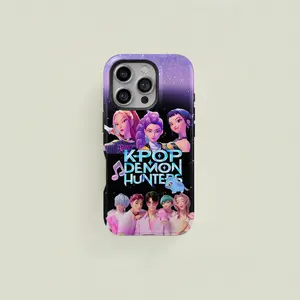Women's Group Pattern Printed Two-In-One Phone Case Protective Casing, Compatible with iPhone 11-17 Series & Samsung Galaxy S23-S25 Models