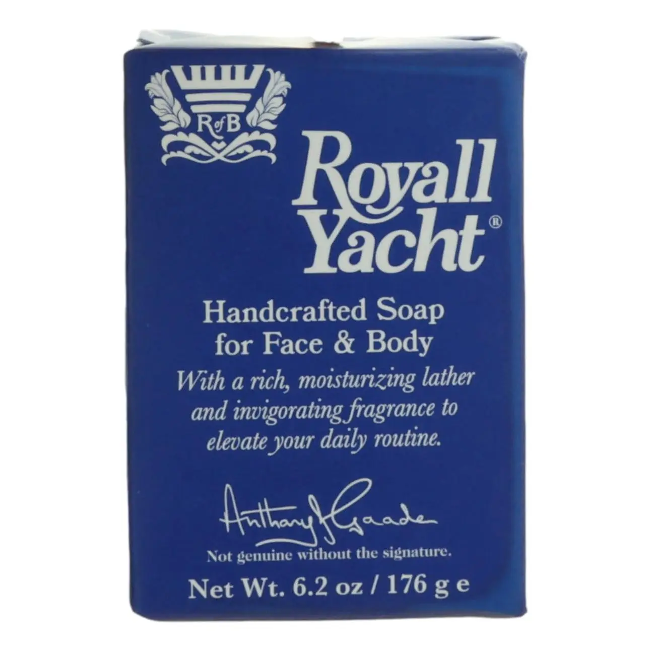 Royall Yacht Men's Bar Soap by Royall Fragrances - 6.2 oz, Body Care Cleansing Bar with Scented Aroma Blend, Jasmine, 6.2Oz, Invigorating