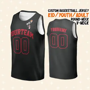 Custom     Bull Black Simple Basketball Jersey   land Basketball B-ball Jersey  Game Day Outfit Basketball Fans Sports