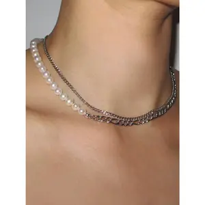 THE DUPLUS FRESHWATER PEARL FIGARO CHOKER