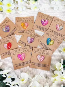 10pcs Mini Encouragement Cards, Personalized Pocket Size Hugs, Emotional Support Gifts for Friends & Family, Mixed Colors Random Design, Positive Message Card