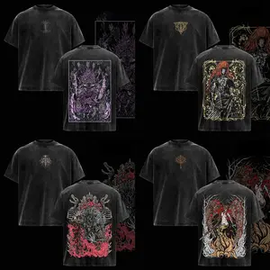 Elden Ring Boss Collection Graphic Tees, Radahn Radagon Maliketh Malenia Bundle Shirt Set, Vintage Washed Oversized Heavy Cotton T-Shirt, Dark Fantasy RPG Streetwear Fit, Unisex Graphic Gamer Apparel