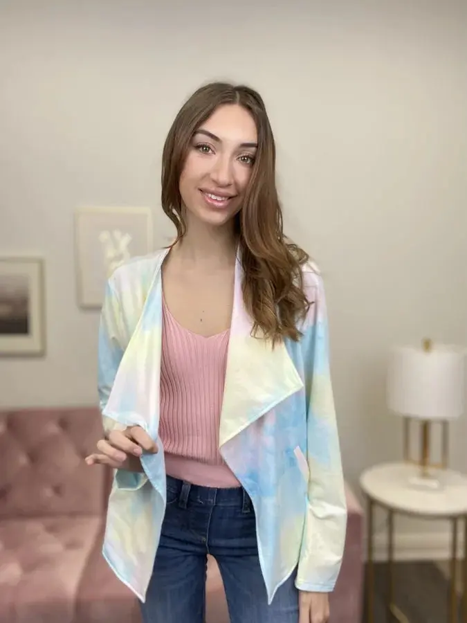 Llama Mmama Women's Lightweight Tie Dye Jacket *Final Sale* *FINAL SALE*