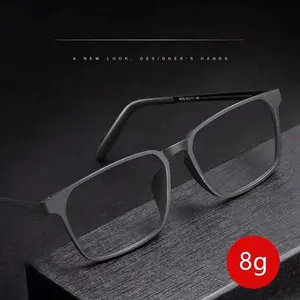 Ultra-Light Pure Titanium Blue Light Blocking Reading Glasses Men Women TR90 Sport Far Sight Optical Eyeglasses Diopters 0To+4.0