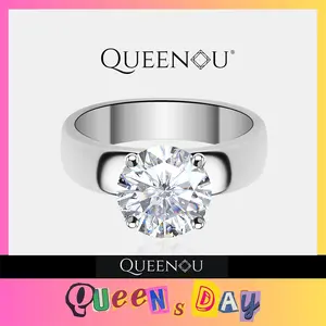 【925】December QUEENSDAY Coronation of Love 2CT Cubic ziconia/Synthetic Moissanite Ring