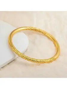 Nezha Qiankun Circle Inheritance Ancient Method Su Circle Bauhinia Flower Pattern Rolling Grass Pattern Solid Bracelet Carving Su Circle Bracelet