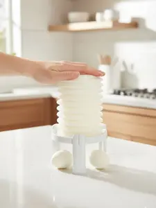 Eggstractor Egg Peeler White Manual Peeler 10x Faster & Easier Peeling Dishwasher Safe Lightweight Kitchen Utensil for Effortless Egg Peeling