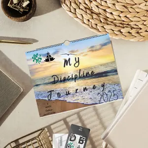 Discipline Bagg Journal Calendar - 12-Month Goal-Setting Journal with Micro-Challenges, Astrology Insights, and Guided Prompts for Mindful Individuals