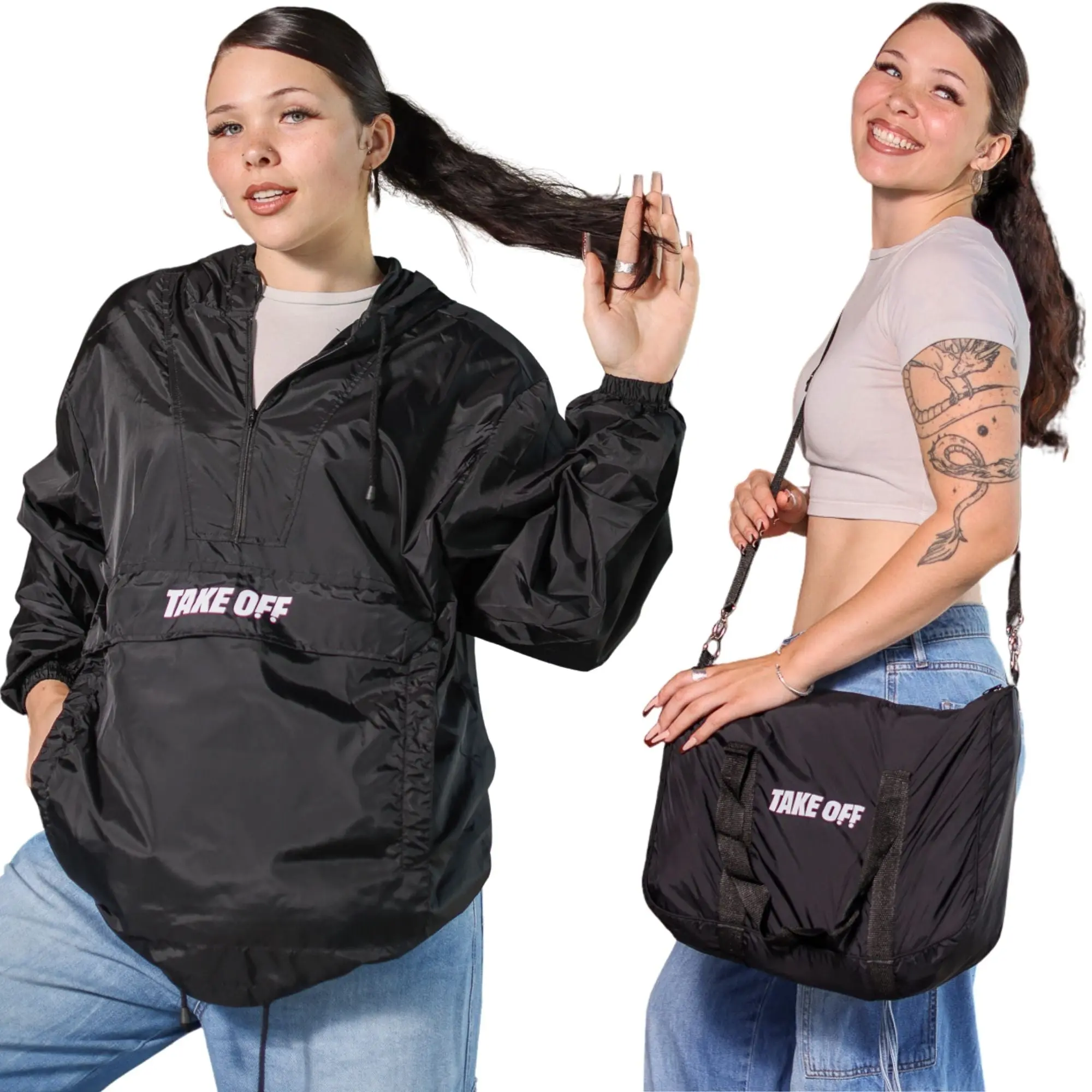 TAKE OFF Duffle Bag Jacket - Convertible Travel Windbreaker & Wearable Luggage TAKE OFF Duffle Bag Jacket - Convertible Travel Windbreaker & Wearable Luggage