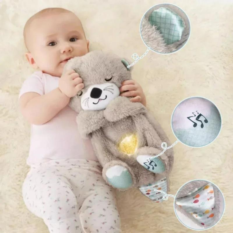 ACCE Stress Relief Koala Breathing Plush Toy, Calming StuffedAnimal with Music Lights & Rhythmic Breathing Action, Sleep Aid Doll, Musical Light Up