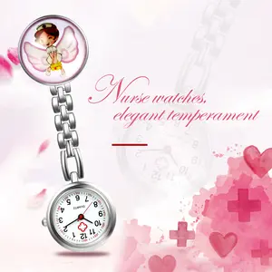 OIDEA Cartoon Nurse Watch for Women, Digital Scale Dial, Lightweight Alloy Fob Watch, 5 Cute Styles, Perfect for Healthcare Workers