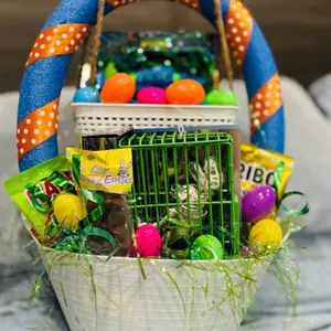 Creating customized character baskets Which include 3 toys, candy of choice and Theme of choice
