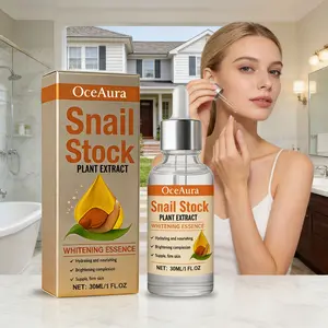 OceAura Snail Nourishing Serum Gentle Hydrating Moisturizing Daily Facial Skin Care Essence Moisture Advanced Brightening Serum