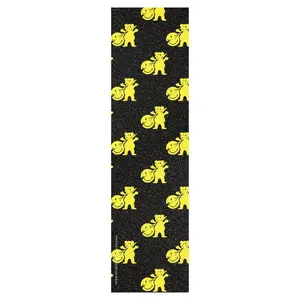 Grizzly X Smiley Skateboard Griptape Meltdown Black