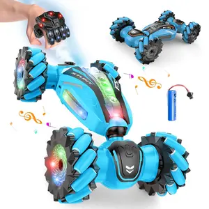 Remote Control Car Gesture Sensing Stunt Vehicle, Drift Twister Off-Road RC Drift Toy Car, LED Music Function, 360° Rotation All-Terrain Truck
