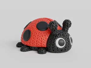 Knitted Ladybug