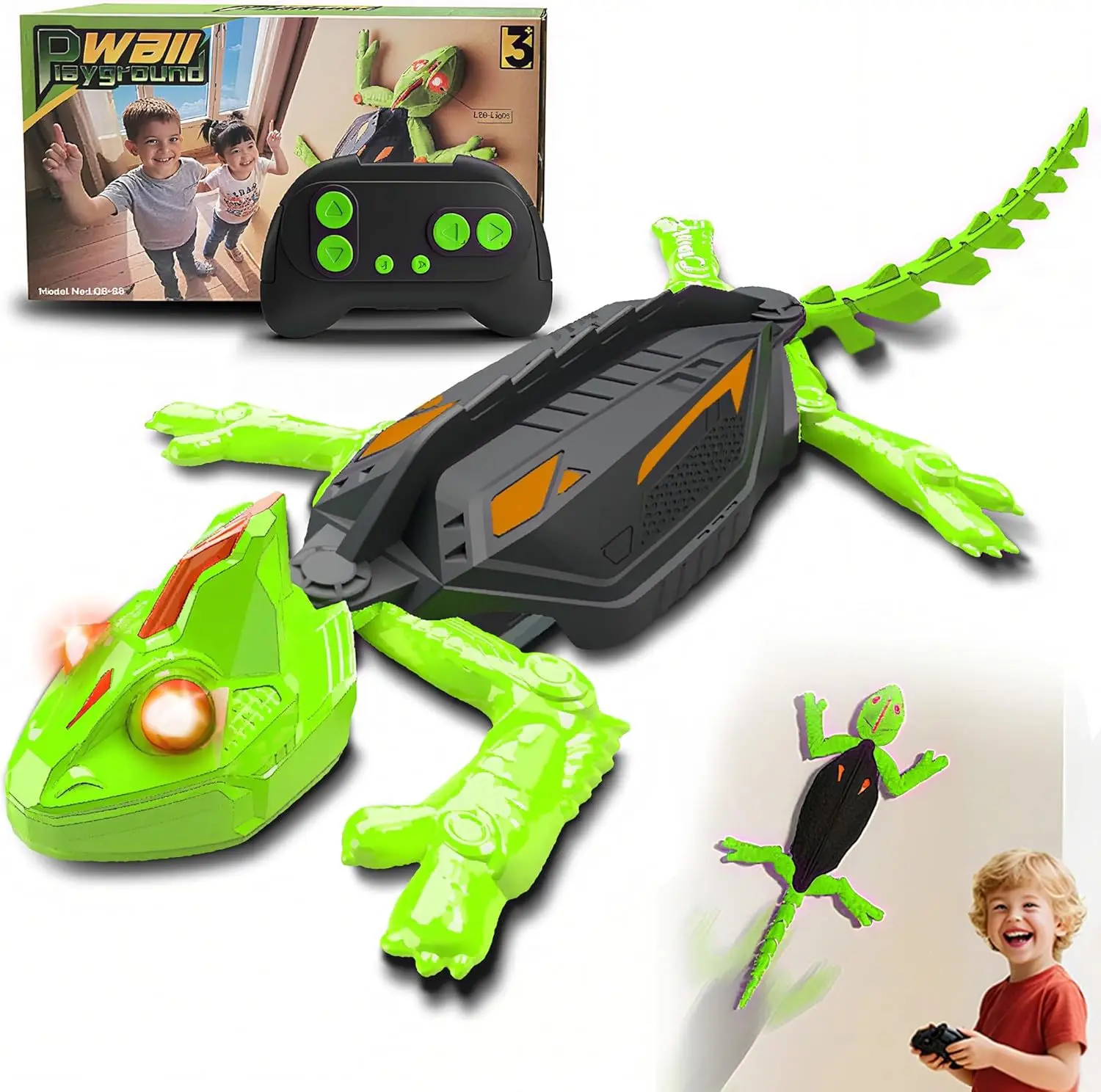 Wall Climbing Gecko RC Toy - Realistic Design Remote-Controlled Animal with Cells, Unisex Kids' Fun Engaging Item, Innovative Gift for Birthdays, Parent-Child Interaction