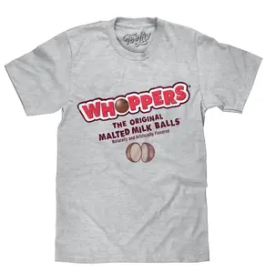 Whoppers The Original Malted Milk Ball T-Shirt - Athletic Heather