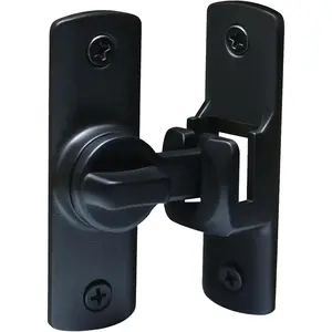 Upgraded Barn Door Lock - 90/180  Flip Door Latch, Protecting Safety Sliding Gate Latches for Barn, Garden, Bathroom, Cabinet, Window, Sliding Door