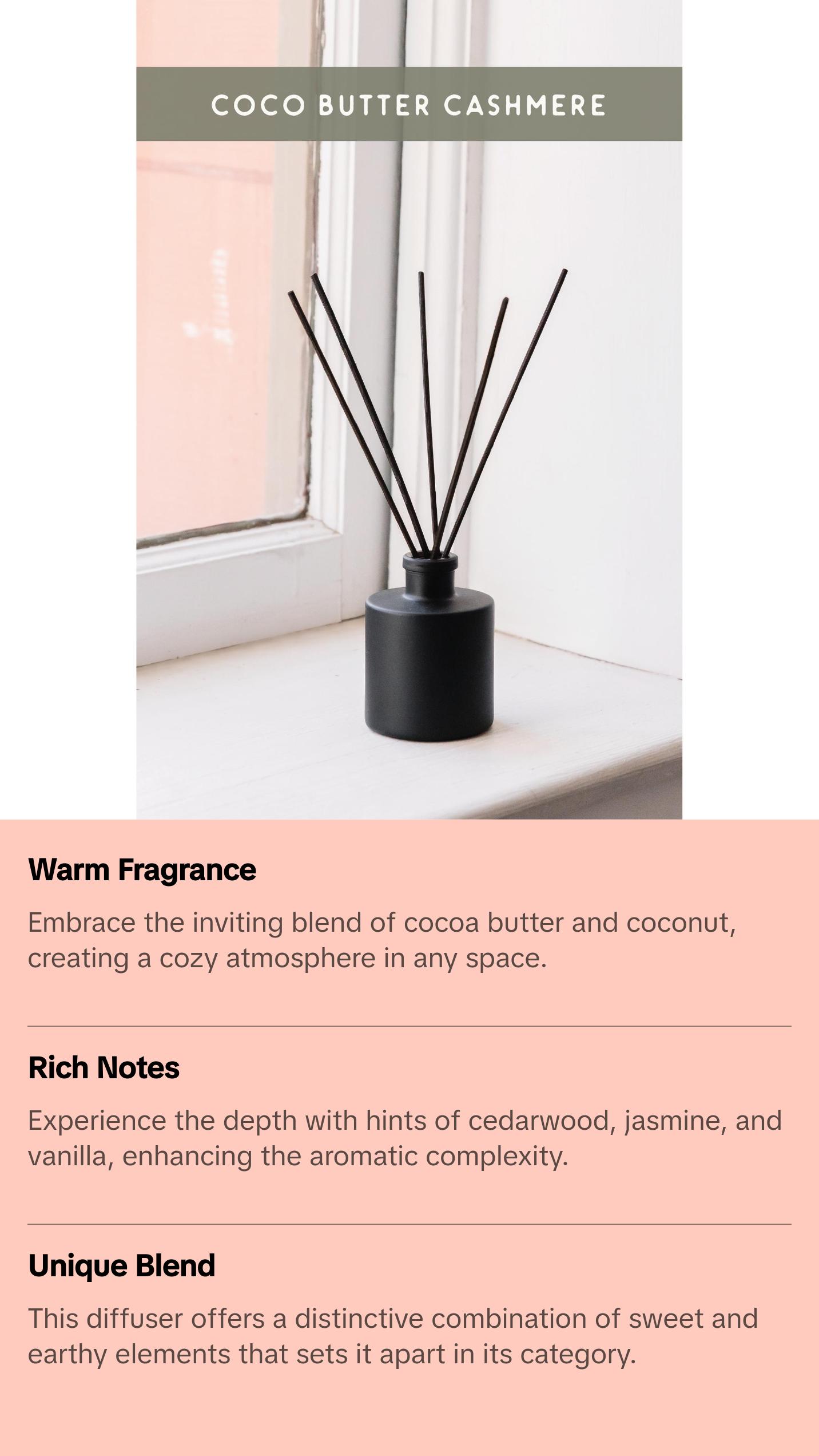 Cocoa Butter Cashmere Oil Diffuser