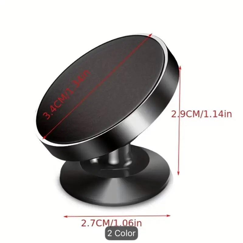 Magnetic Car Phone Holder - Universal Magnet Mount Bracket Stand for Smartphones, Cellphones, iPhone, Samsung, Xiaomi, Smartphone, Cellphone