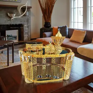 Timeless Habesha 4 pieces Coffee Table Set REKEBOT.