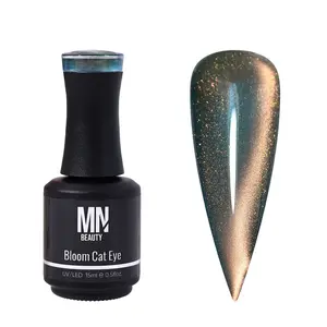 MN BEAUTY Bloom Cat Eye Magnetic Gel Polish 15ml - Vibrant Fruit-Inspired Shades for Natural Acrylic & Gel Nails - HEMA-Free Vegan-Friendly Formula